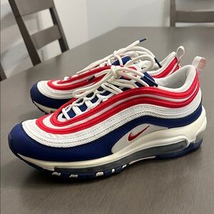 Nike Air Max 97 Blue Red White Sneakers